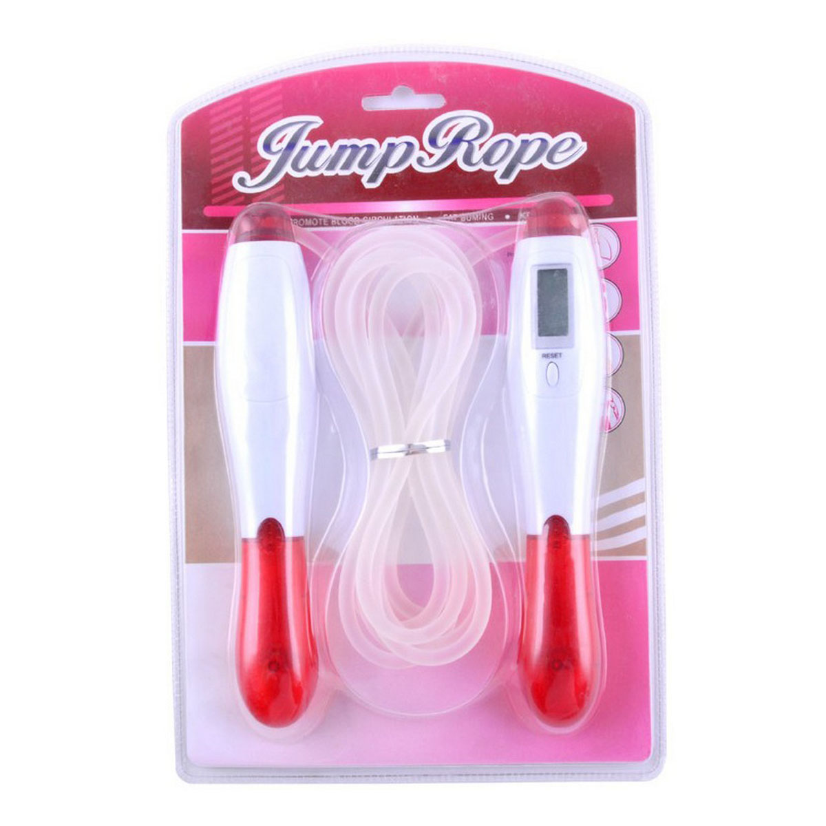 Skipping Rope with Electronic Counter for Kids- Red
