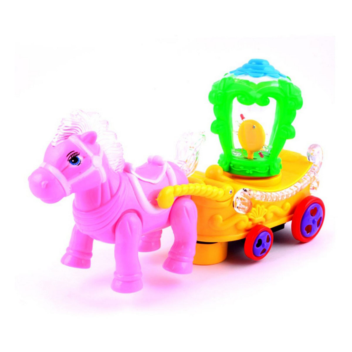 Musical Horse with Carriage Toy