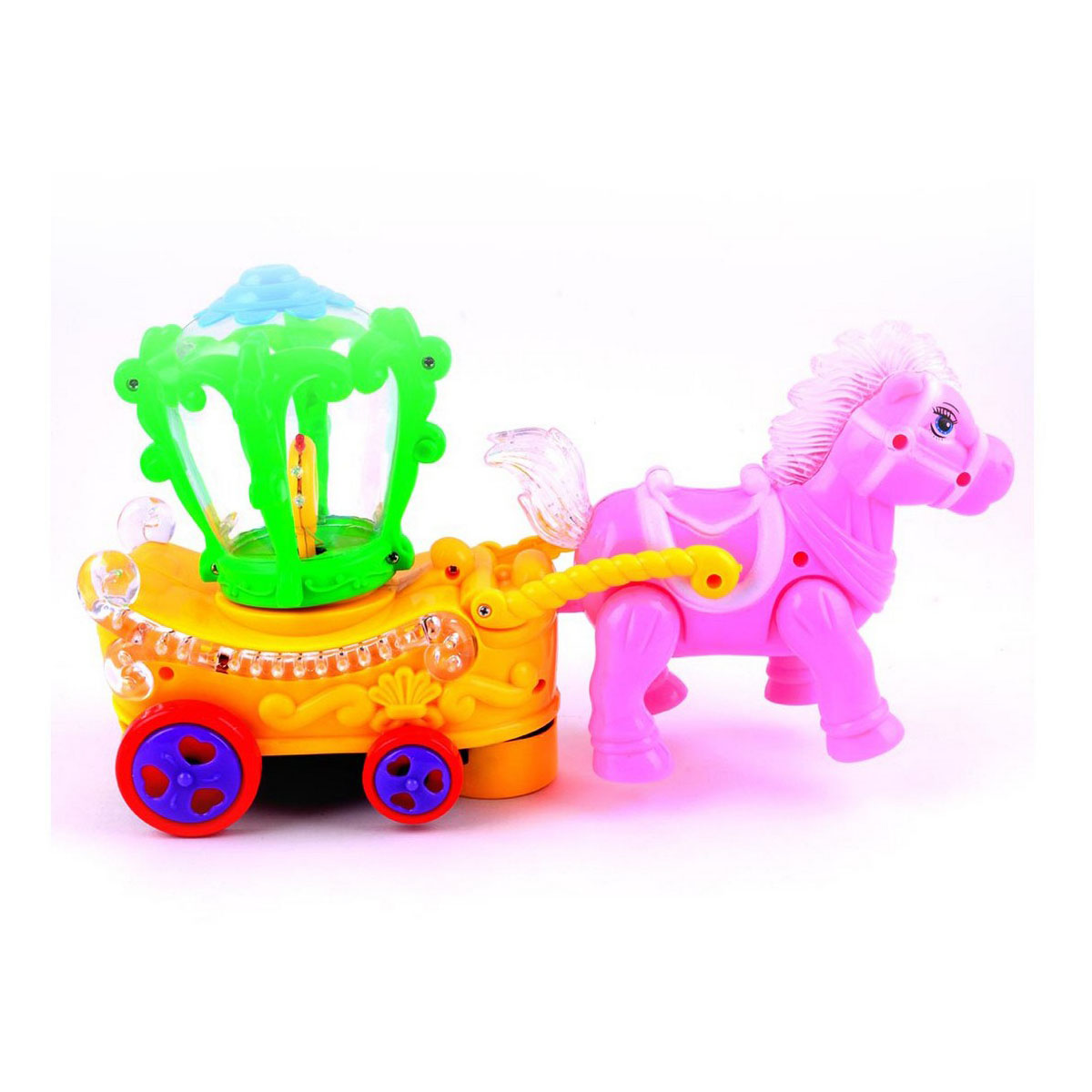 Musical Horse with Carriage Toy