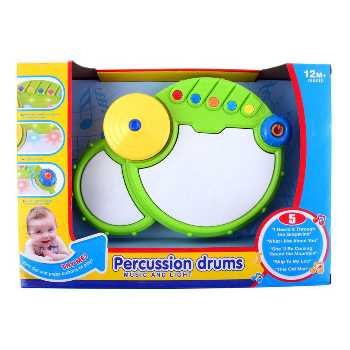 Percussion Musical Drums with Lights