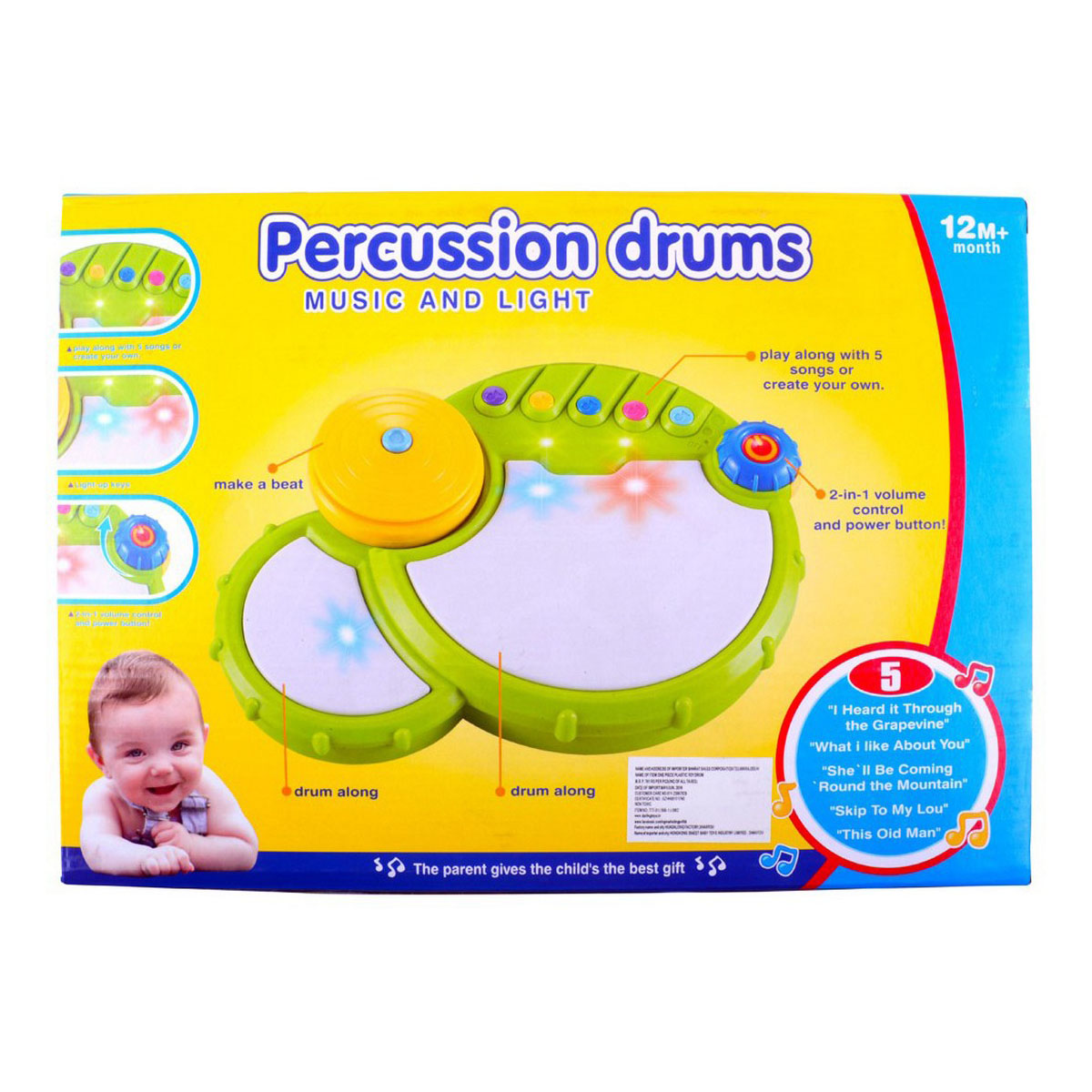 Percussion Musical Drums with Lights