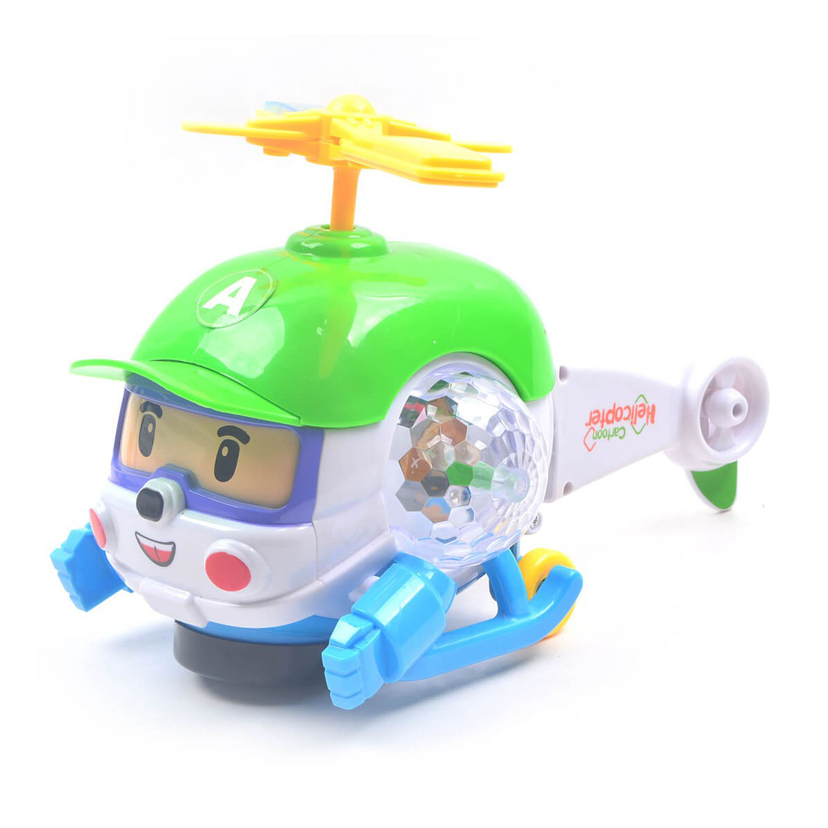 Cartoon Helicopter With Lighting & Musical Sound