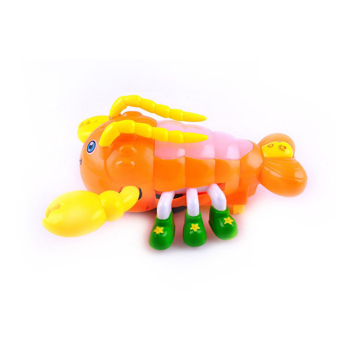 Rotating & Crawling Crab with 3D Lights & Music- Orange
