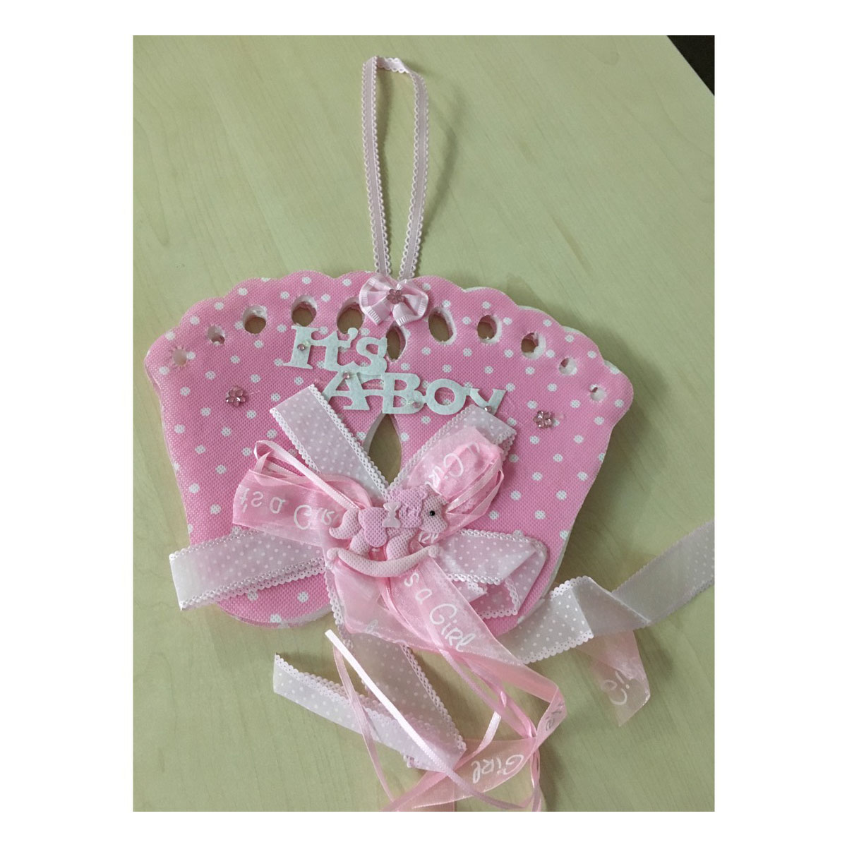 Its a Boy! Baby Shower Hanging Feet- Pink