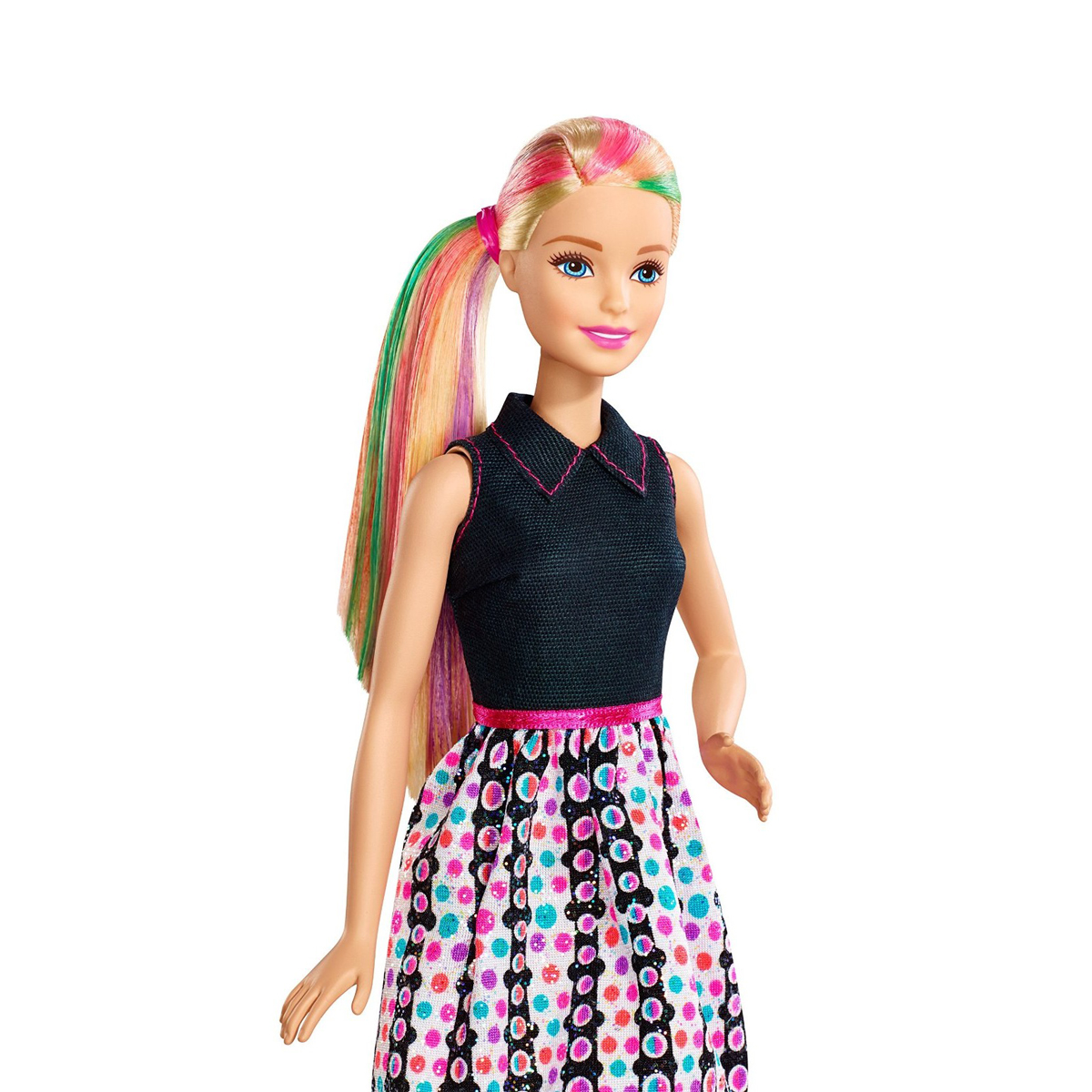 Barbie Spring Hair Feature Doll, Multi Color