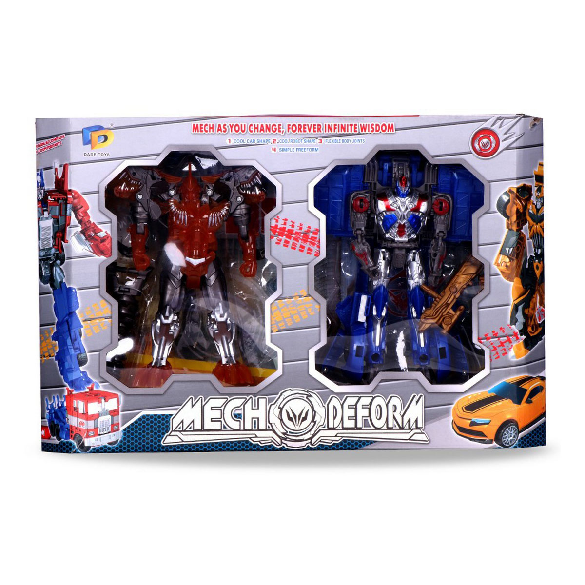 Mech Deformation Robot Toy- Red & Grey