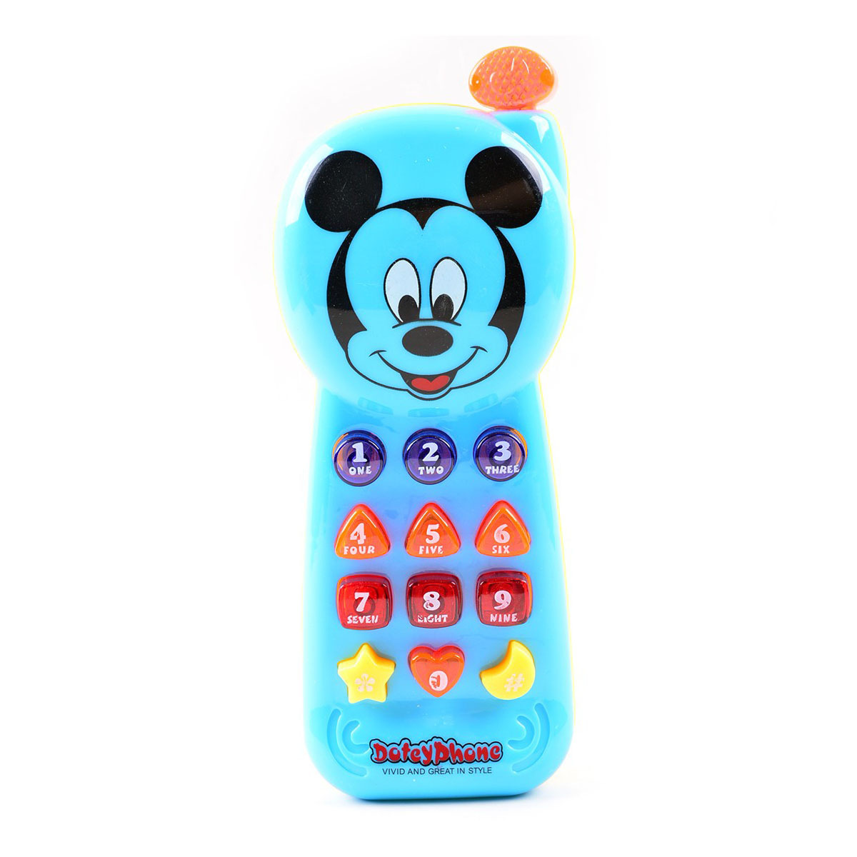 Musical Mickey Mouse Phone with Lights for Kids