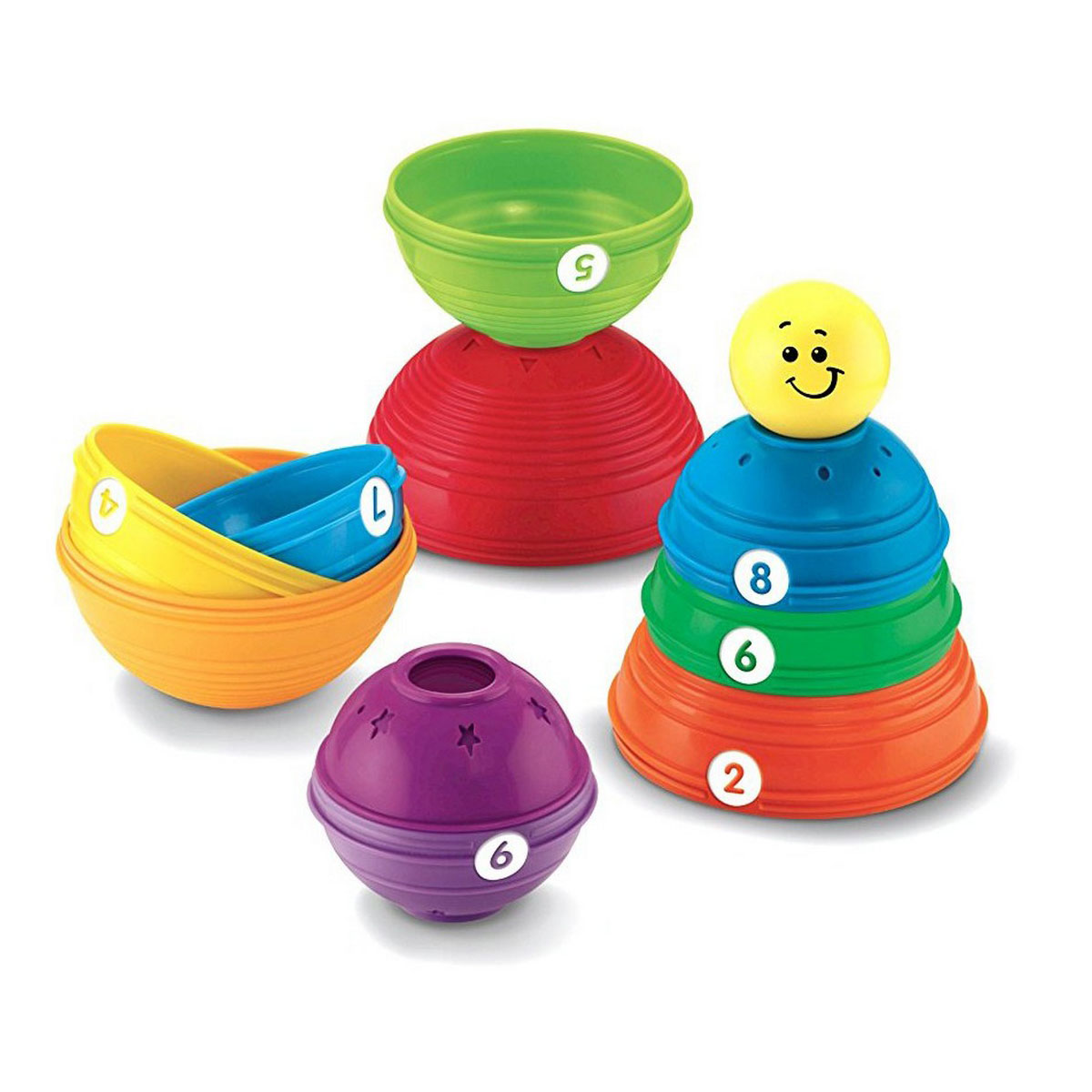 Fisher Price Brilliant Basics Stack and Roll Cups