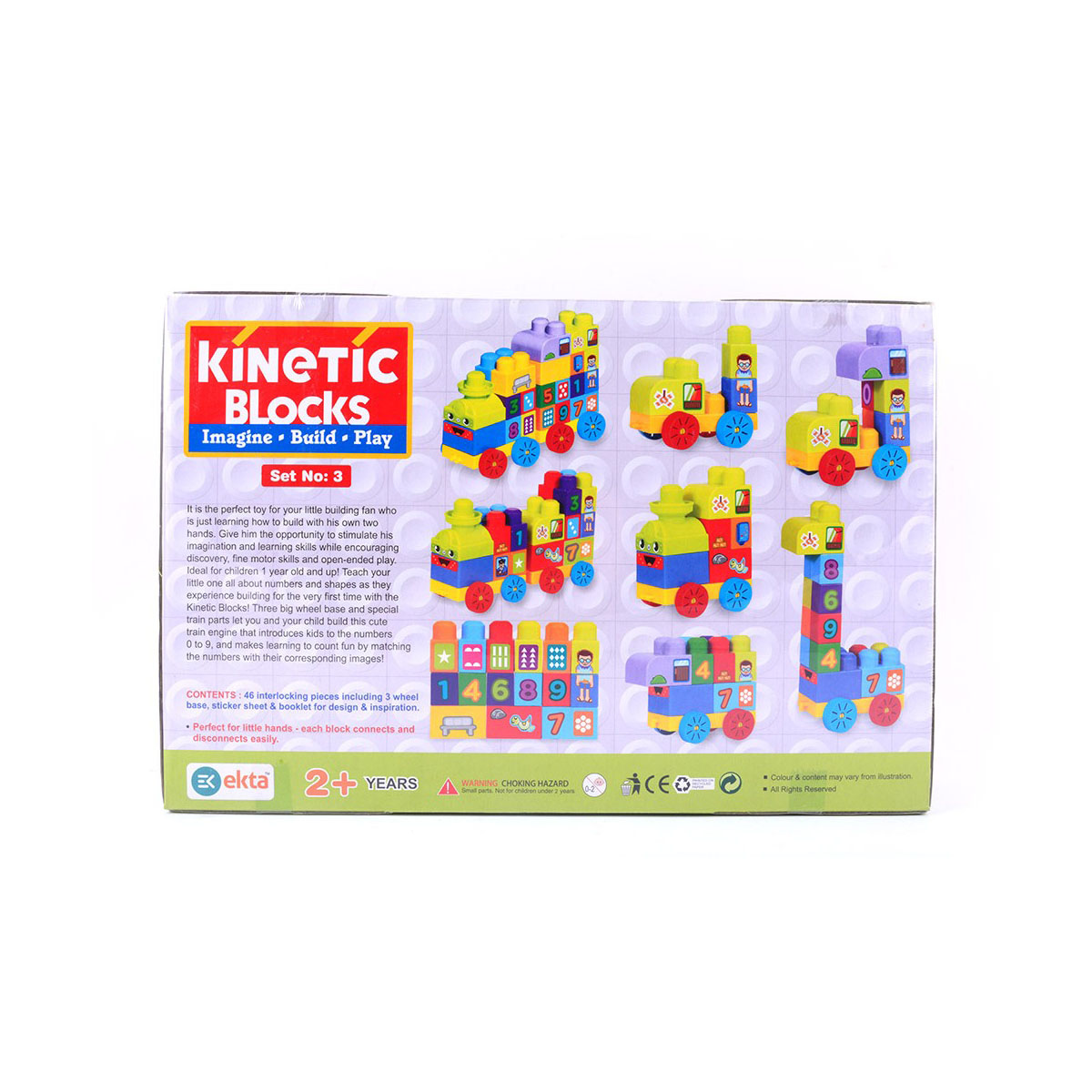 Ekta Toy Kinetic Blocks Set-3