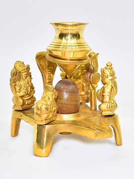 Shiv Parivar Brass Set