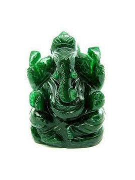 Green Crystal Ganesha